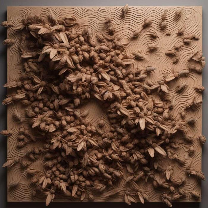 Patterns and decorations (Swarm 4, PATTERN_1788) 3D models for cnc
